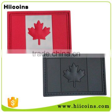 Promotion Cheap Custom 3D PVC Canadian Flag Rubber PVC Patch