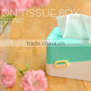 High Quality Promotional acrylic tissue box with silicone