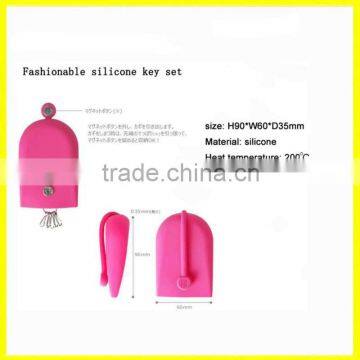 2012 Cute Silicone Keychain Set