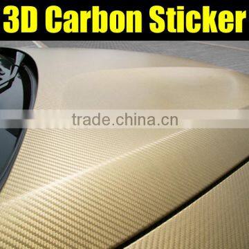 Car wrap 3d carbon fiber vinyl with bubble free size 1.52*30m