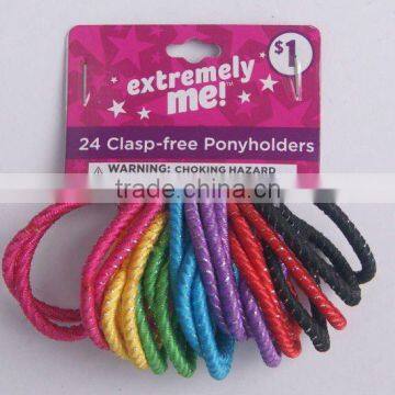 24 PCS FASHION ELASTIC HAIR BAND