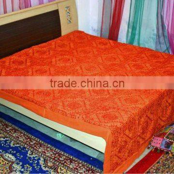 Kutch Embroidery Ethnic India Bedding Coverlet Tapestry Bedspreads