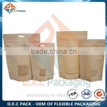 Biodegradable Rice Paper Stand Up Pouch With Window For Snack Food photo-4
