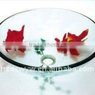 glass basin/glass bowl basin/glass wash basin