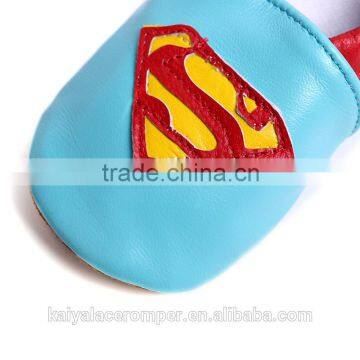 Superman Baby Shoes,Soft Soled Blue Superman Baby Boys Slippers Quality Choice photo-4