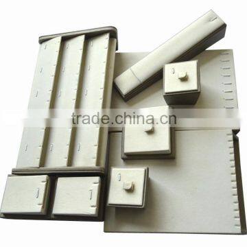 Luxury Countertop Special-purpose Wooden PU Leather Display Stand For Necklace. photo-2