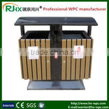 Moisture-proof wood-plastic composite dustbin/composite decking material garbage can