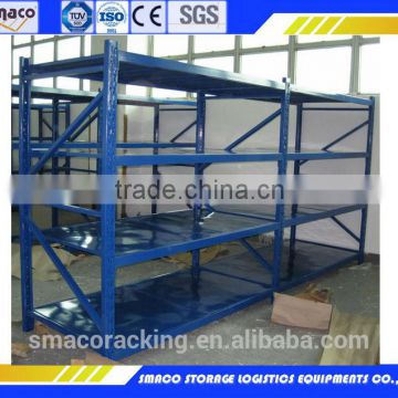 Highly efficiently managed warehouse racking system