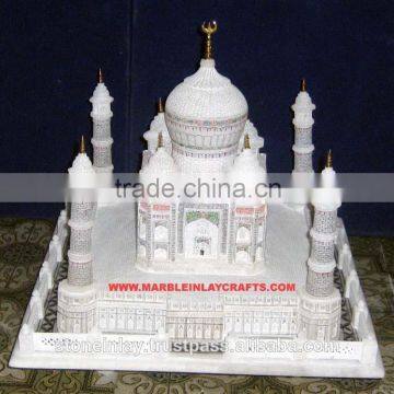 Hand Carved Marble Taj Mahal Replica