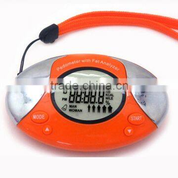 Body fat analyser pedometer