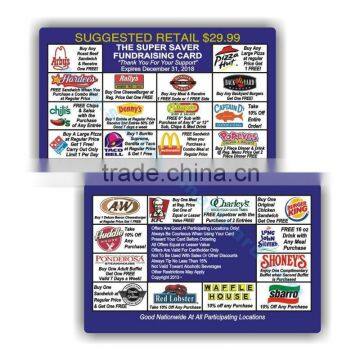Hot sell high quality manufacturer Printed Loyalty Card Advertisement card