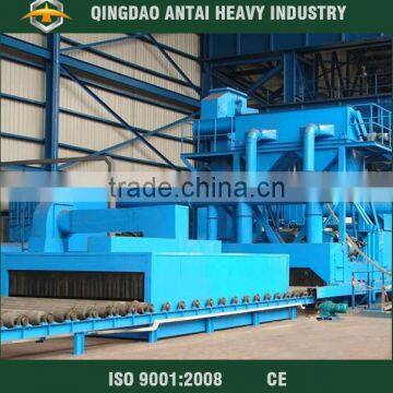 Q69 Steel plate cleaning equipment automatic cleaning sand blast machine