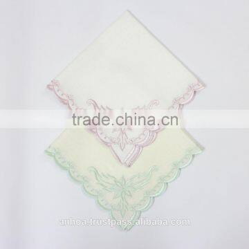 Embroidered Border Linen Napkin