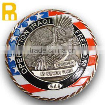 custom commemorative soft enamel metal medal