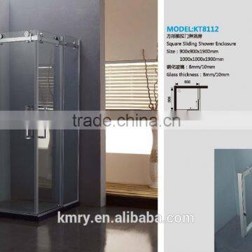 304 stainless steel Double Sliding Door Shower Room(KT8112)