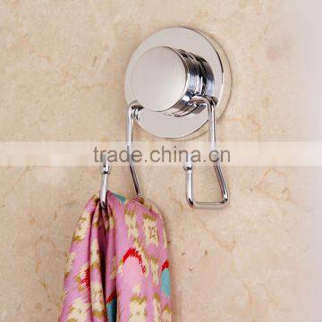 Decorative metal No drilling No tool No screw No rust Super Suction Cup Double Hook