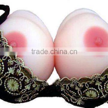 Cross Dresser Silicone Artificial Breast Forms Big Nipple