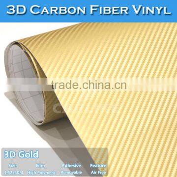 High Quality PVC China SINO Air Free Vehicle Film Carbon Fiber car 3D Stickers