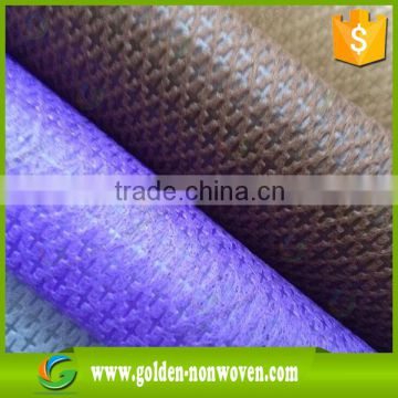 2015 new cross pattern SpunBonded non-woven fabric/pp cambrelle/shoe interlining fabric