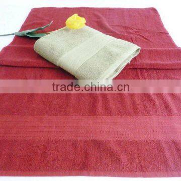 high quality piece dyed cotton terry towel