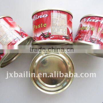 Hot sell and high concetrated canned tomato paste 198g,brighted red