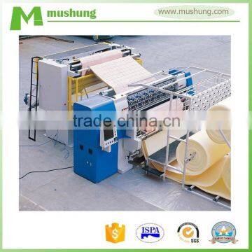 High speed computerized multi-needle chain stitch mattress quilting machine