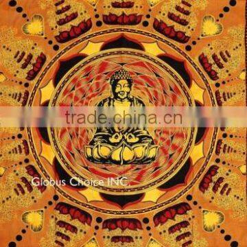 Indian Lord Buddha Religious Meditation Wall Hanging Tapestry photo-2