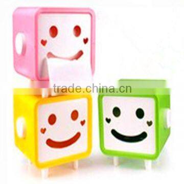 Smile Face Plastic Tissue Case&Plastic Tissue Box&Plastic Tissue Holde