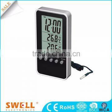 Custom lcd small digital clock , plastic gift alarm clock kid