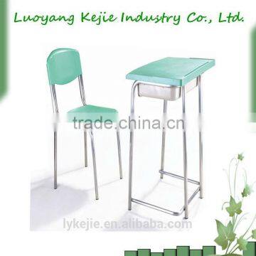 height adjustable office table desk metal school desk with chairs school furnture folding student chair desk