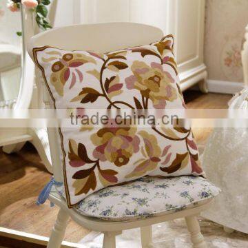 wholesale towel embroidered 100%cotton canvas cushion covers,handmade covers, ready for sell                        
                                                Quality Choice