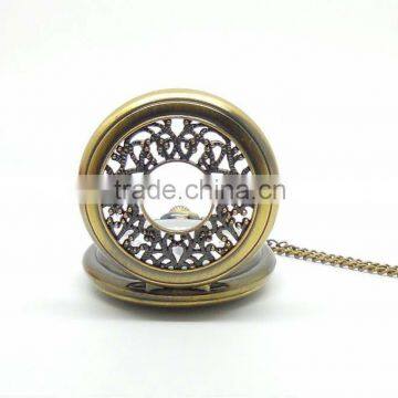 Hollow out design pocket watch