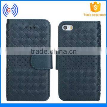High Quality Mobile Phone Leather Case For Tables,Woven Pattern Fancy Wallet Leather Case For Samsung Galaxy Tab photo-4