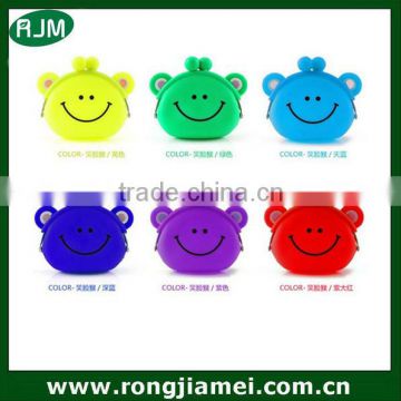 Cheap silicone rubber kids change purse