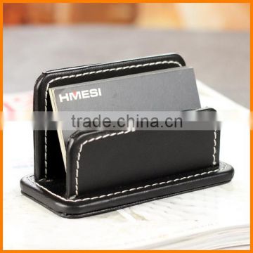 High-end creative leather business card holder business card holder card case leather office supplies Desktop Storage finishing