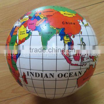 Inflatable toy balls full printed pvc ball world map