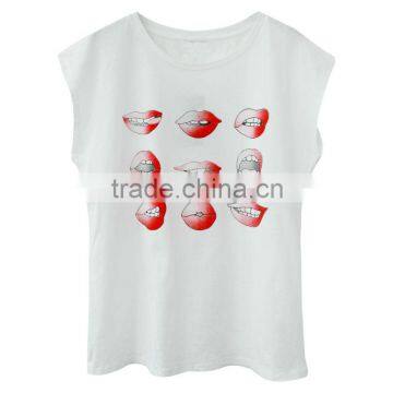 O-neck white shirt for women
