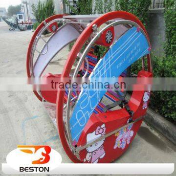 leswing 360 angle rotating electric happy rides kid car