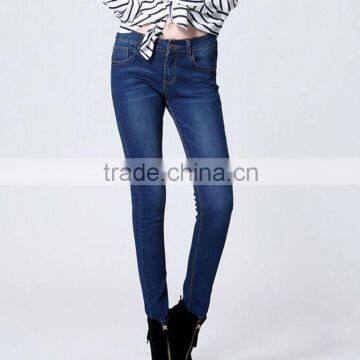 Washed fashion knitted tall women's fancy denim jeans ladies sex jeans women's fashion butt lifting skinny jeans