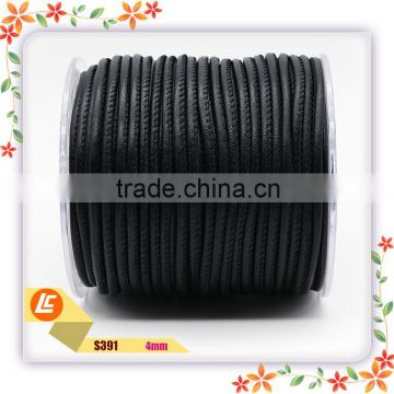 wholesale 4mm black nappa sheepskin leather cord