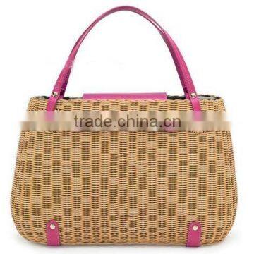 wicker handbag