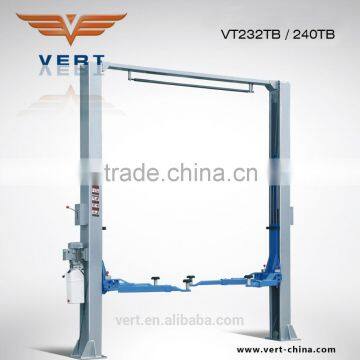 China 4000kgs manual locked release asymmetric column clear floor lift VT240TB