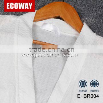 Wholesale Cheap White Breathable Bathroom Bathrobe Hotel Waffle Bathrobes photo-2
