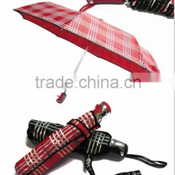 three fold auto open and close umbrella