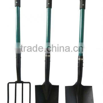 Fork,spade,shovel with fiberglass handle