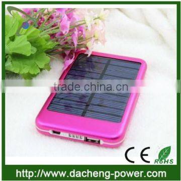 2015 new high quality cheapest solar power bank charger 5000mah