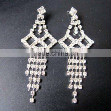 silver wedding earrings