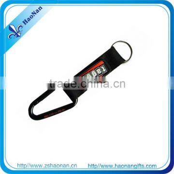 carabiner key chain with Stylish woven lanyard customized logo