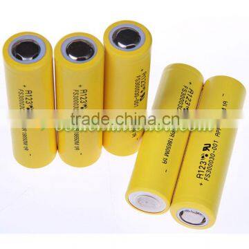 18650 lipo4 battery 3.3v 1100mah lifepo4 18650 1.1ah battery