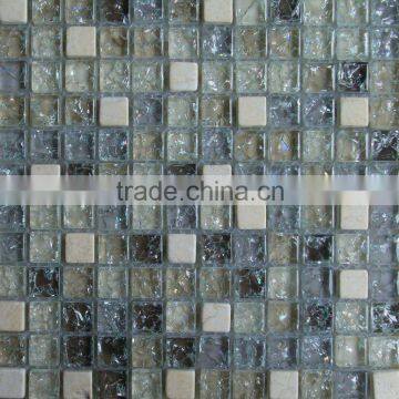 Glass Mosaic with Cracked Embossed GS100B